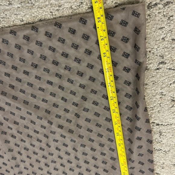 De Rococo M NWT completely sheer maxi Tan Sleeveless Dress - Picture 10 of 15